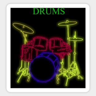 Drums - Drum Set - Percussion Sticker